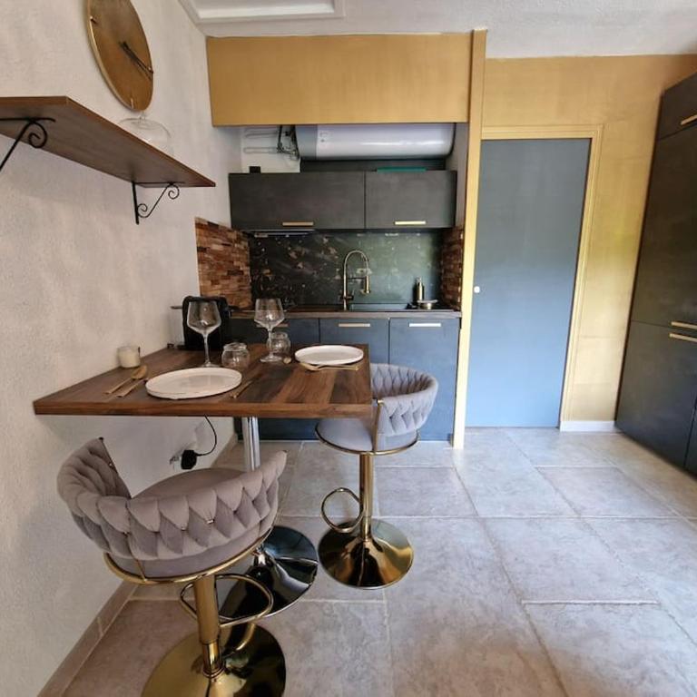 Beau studio, moderne, au calme avec piscine et parking privé dans une résidence arborée - One-Bedroom Apartment - 3