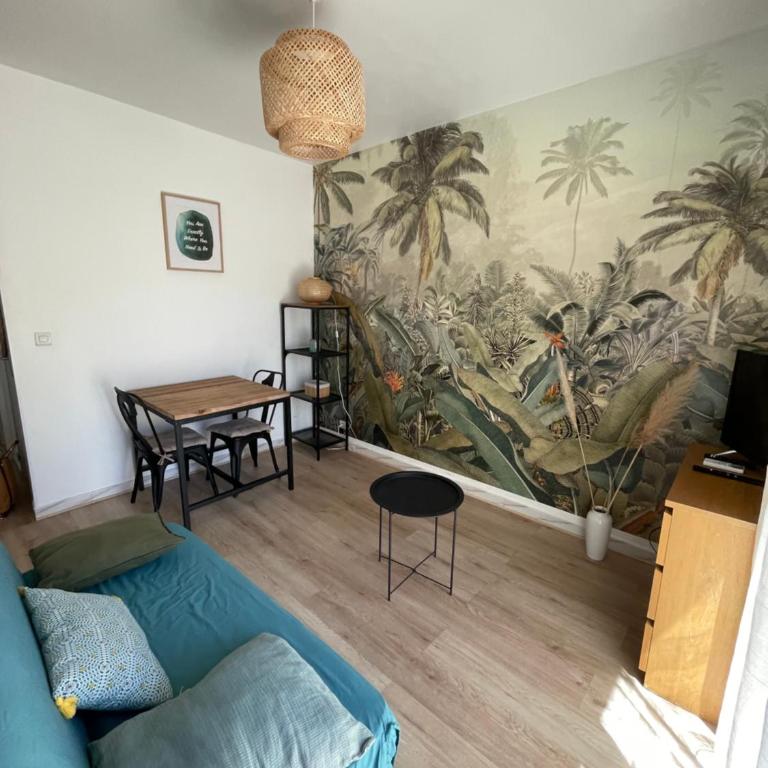 Studio climatisé avec balcon à 10 mn des plages - Apartment mit 1 Schlafzimmer - 1