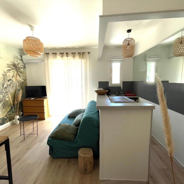 Studio climatisé avec balcon à 10 mn des plages - Apartment mit 1 Schlafzimmer - 5