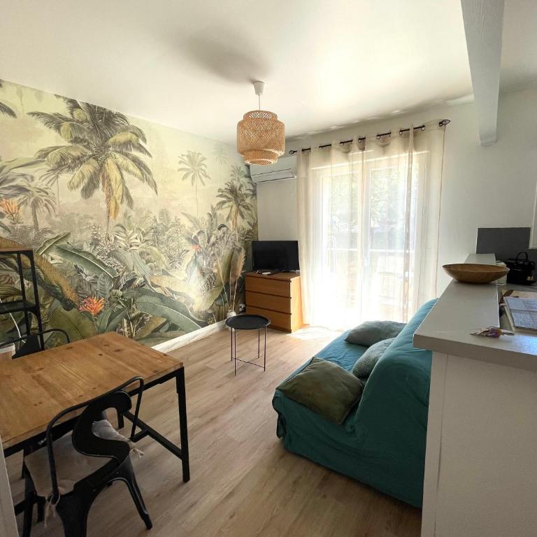 Studio climatisé avec balcon à 10 mn des plages - Apartment mit 1 Schlafzimmer - 7