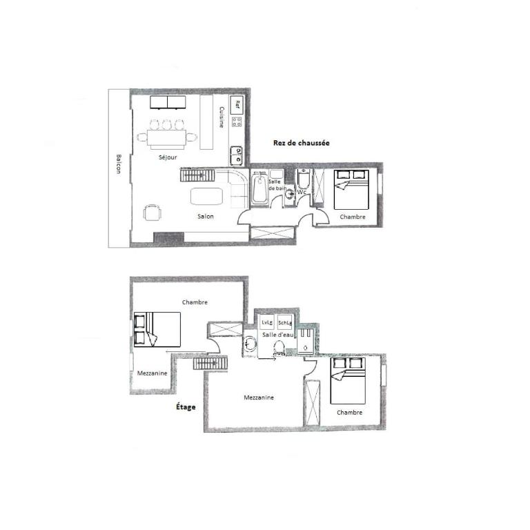 Résidence Le Vallon - Appartement 4 pièces avec mezzanine pouvant accueillir jusqu'à 6 personnes situé à Méribel centre proche des commerces et des pi MAE-1715 - Appartement - 14