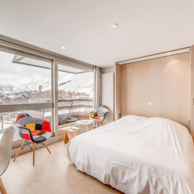 Résidence Palafour - Complètement rénové en 2018, élégant 2 pièces confort moderne - balcon - vue Grande Sassière MAE-3390 - Apartment - 4