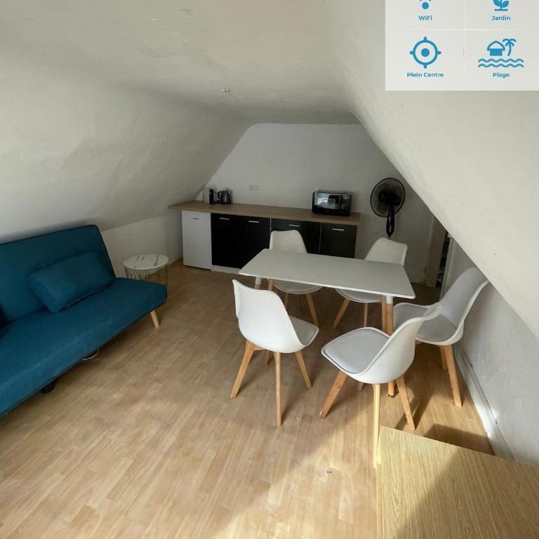 200 m plage - Rue piétonne à 300 m - jardin - Appartement 1 Chambre - 4