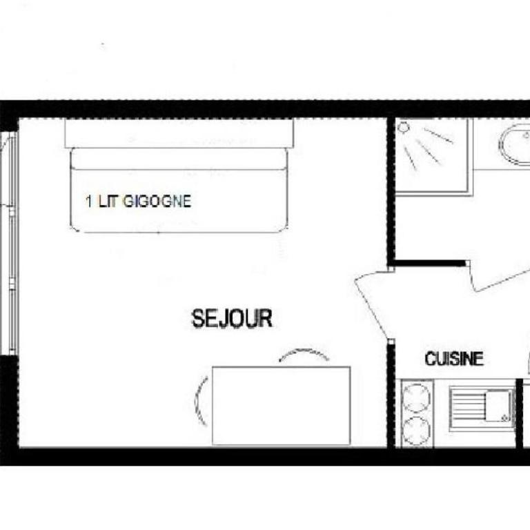 Rond Point Des Pistes - studio fonctionnel au pied des pistes MAE-1434 - Studio - 8