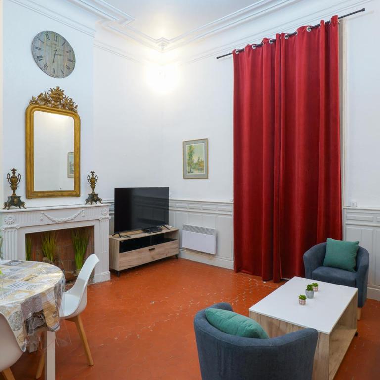 Appartement du Forum,La gare, 50 m2 , Climatisation, Garage, Cour - Appartement 1 Chambre - 4