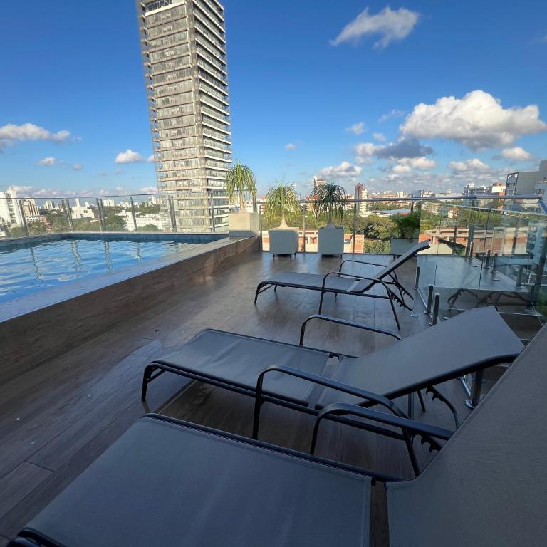 Dpto 1 dorm, 2 TVs, 2 AirCond, piscina & cowork - Apartamento de 1 dormitorio - 23