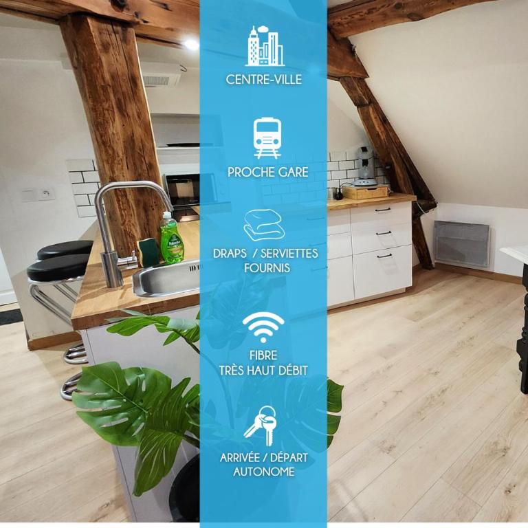Le 6ème ciel de Gutenberg - climatisé - Apartamento de 1 dormitorio - 1