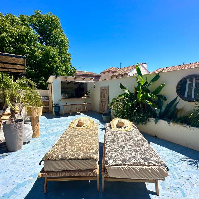 Divine Idylle Luxe 3 chambres, terrasse 130m2, jacuzzi, Clim 5 m Cours Mirabeau - Appartamento con 3 Camere da Letto - 7