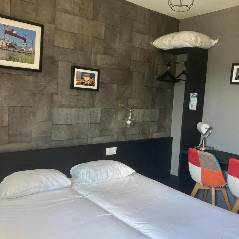 Brit Hotel Saint-Nazaire Centre - Chambre Lits Jumeaux - 3
