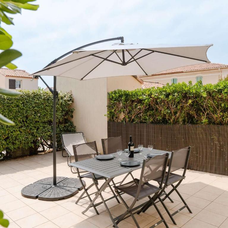 Pavillon 3P climatisé, piscine, terrasse, proche plage, 6 pers., Narbonne - FR-1-409-12 - Villa - 2