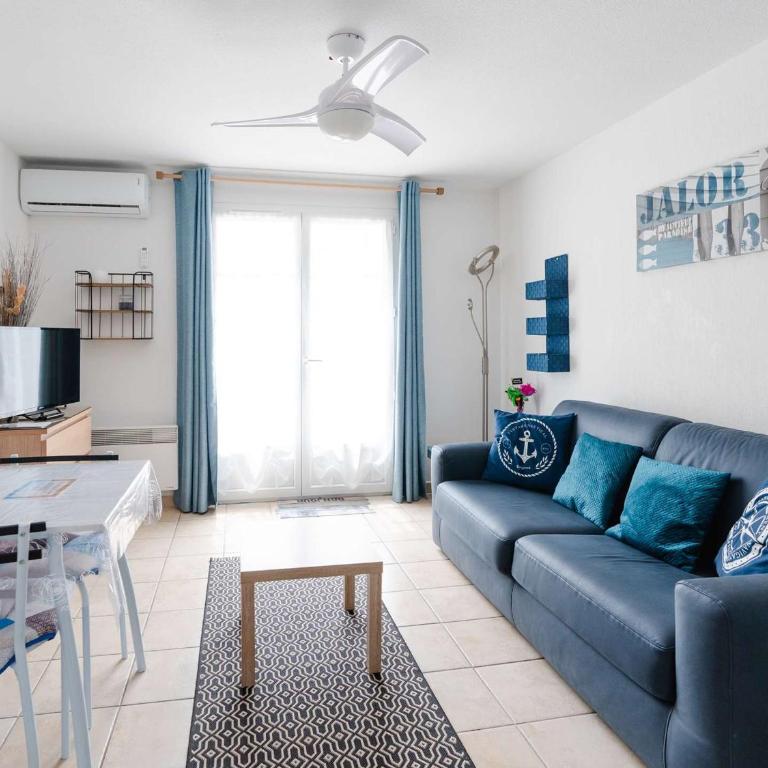 Pavillon 3P climatisé, piscine, terrasse, proche plage, 6 pers., Narbonne - FR-1-409-12 - Villa - 6