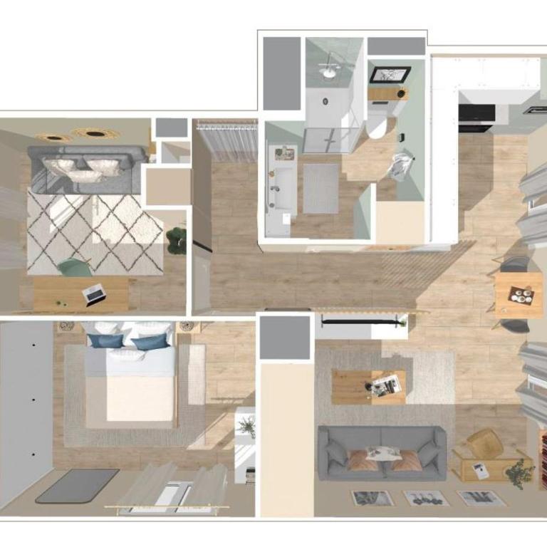 Appartement 2 Queenbed parking clim wifi - Appartamento con 2 Camere da Letto - 19