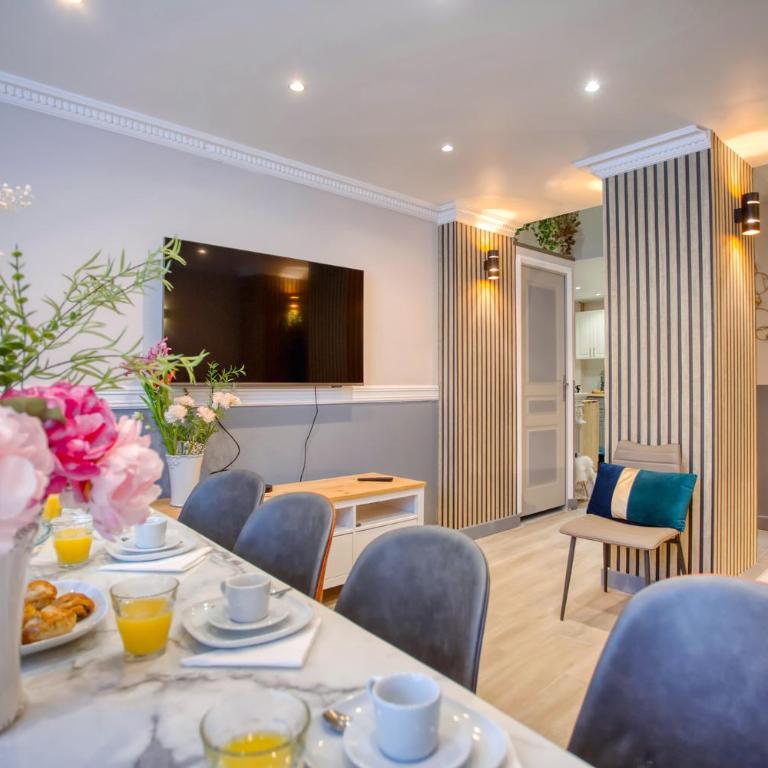 Elegant Triplex in Paris - Ideal for 10 - Aircon - Appartement - 40