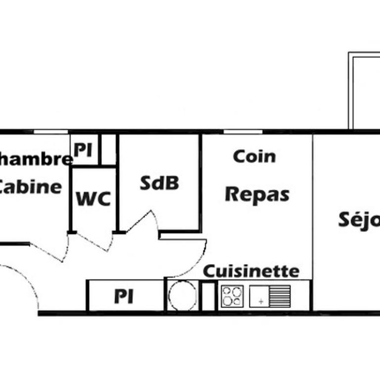 Charmant 3 pièces aux Saisies, 6 pers, balcon, wifi - Two-Bedroom Apartment - 4