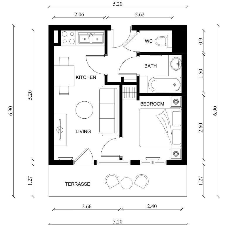 Appartements 3 vallées, piscine et sauna - Appartement 1 Chambre - 1