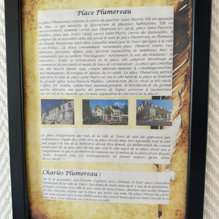 Gîtes Place Plumereau de Tours - One-Bedroom Apartment - 5