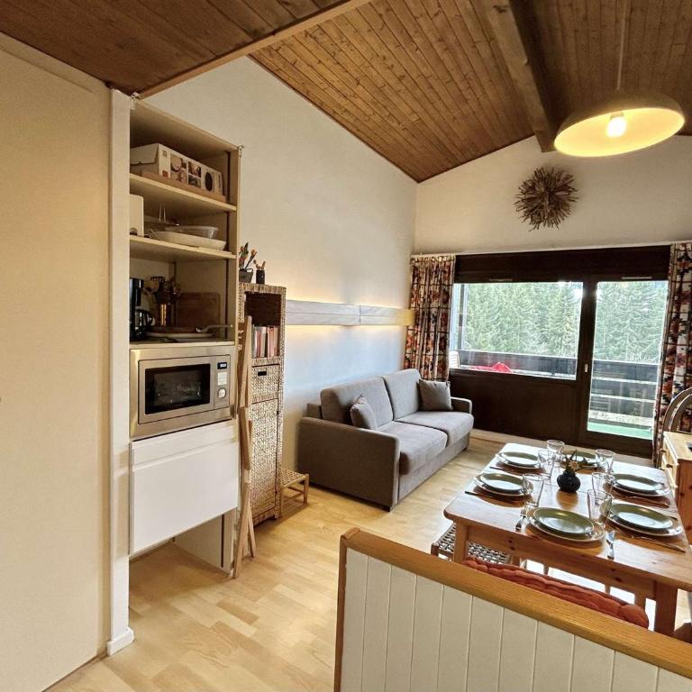 Studio + Alcôve 4 Couchages, Balcon, Parking, Skis - Proche Rochebrune, Megève - FR-1-597-168 - Studio - 7
