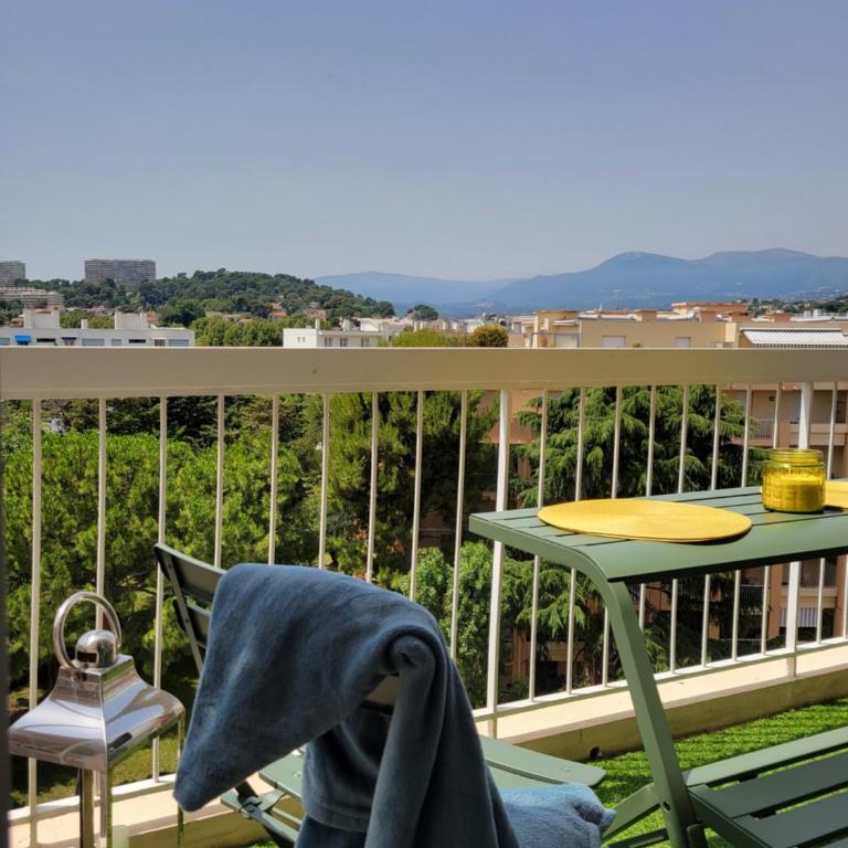 Splendide T2, 200m de la mer, climatisé, parking - Apartamento de 1 dormitorio con balcón y vistas a la montaña - 18