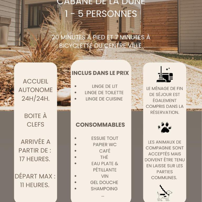 Les Cabanes de l'Airial Dune - Maison 2 Chambres - 3
