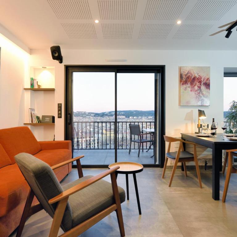 Aix Rooftop Appartement T2 Luxe 5 étoiles - hypercentre Rotonde - Terrasse - Vue - Parking - Apartment mit 1 Schlafzimmer - 1