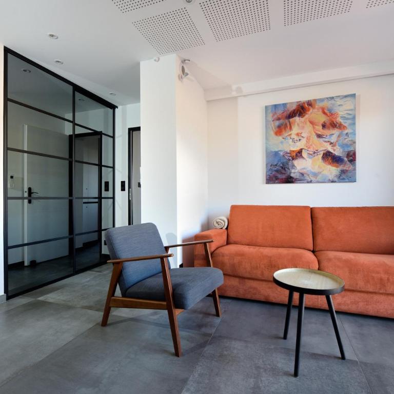 Aix Rooftop Appartement T2 Luxe 5 étoiles - hypercentre Rotonde - Terrasse - Vue - Parking - Apartment mit 1 Schlafzimmer - 9