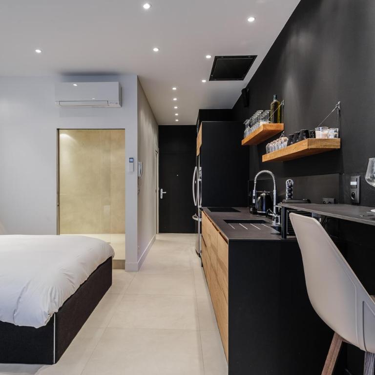 MOHOM - Berges du Rhône - Studio-Loft - Black Place - 15