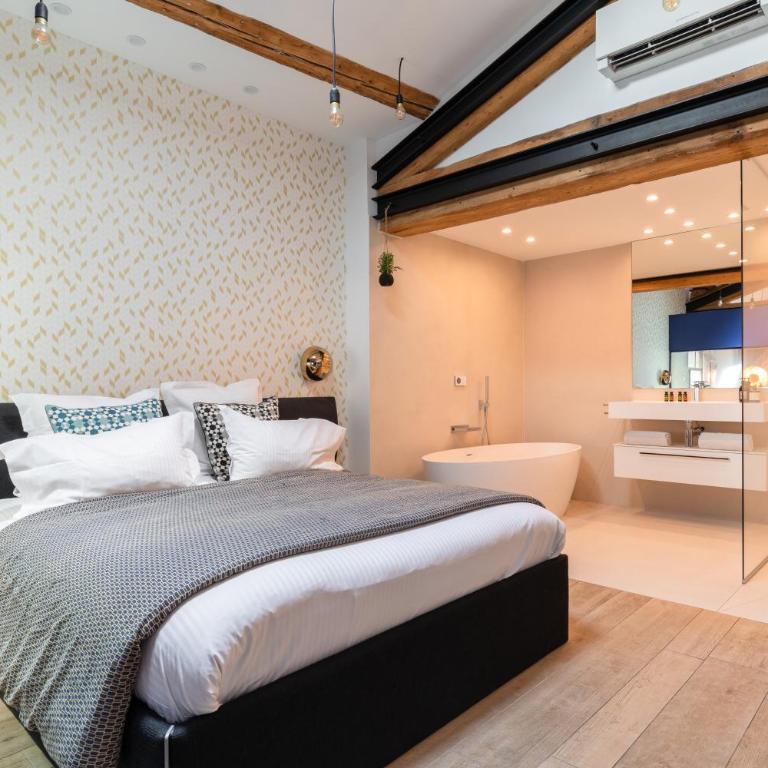 MOHOM - Berges du Rhône - Mini-Loft avec Baignoire - Vue sur Centre-Ville - 4