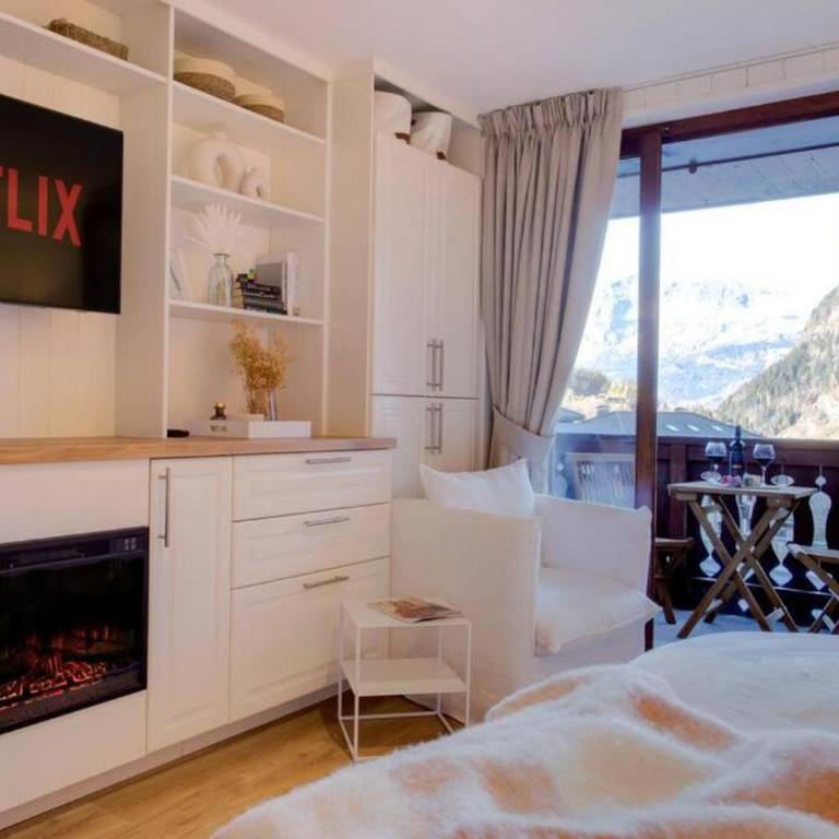 Luxury Studio - Mountain View & 100m to Slopes - Near Chamonix - Appartement 1 Chambre - 3
