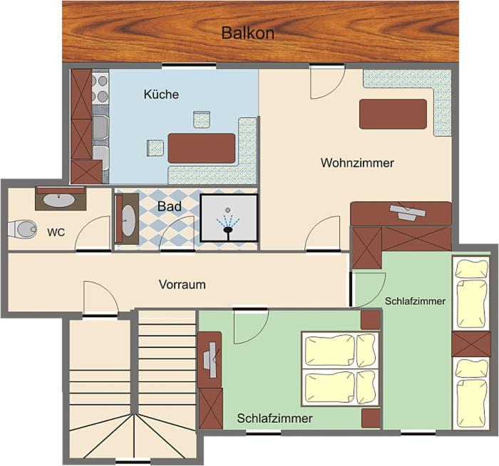 Haus Erlbacher - Apartment mit 2 Schlafzimmern - 15