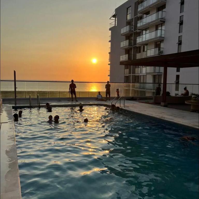 Moderna suite con balcon y hermosa vista al mar en pozos colorados - Apartamento de 1 dormitorio - 1