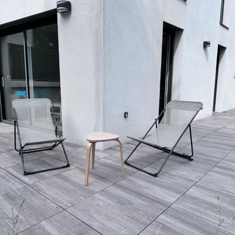 Superbe T3 avec jardin, résidence avec piscine et accés plages - Appartement 2 Chambres - 6