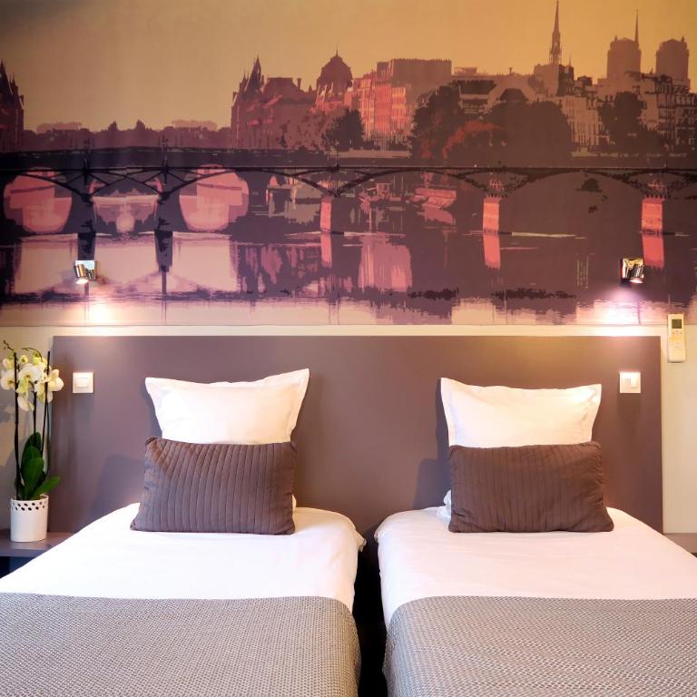 Hôtel Odessa Montparnasse - Chambre Lits Jumeaux Confort - 1