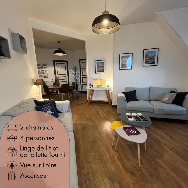 Entre Loire & Château - Vue exceptionnelle à Blois - Appartamento Standard - 1