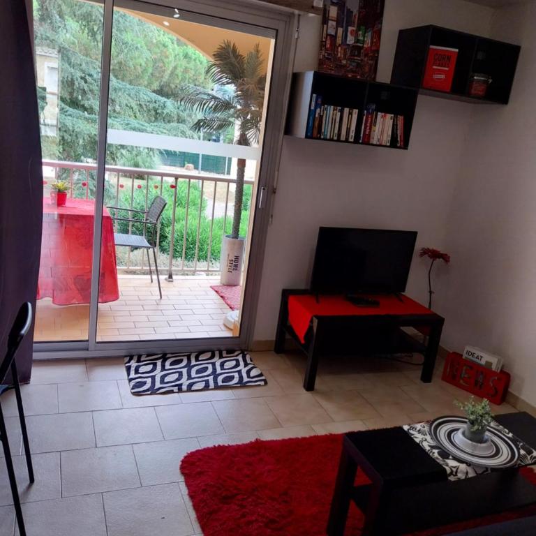 Le Petit Coeur à Canet - Superbe T2 piscine, tennis, climatisation, parking privé - Apartamento de 1 dormitorio - 8