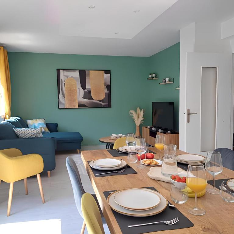 Proche CHU - 4 couchages - Parking gratuit - Local vélo - Appartamento con 2 Camere da Letto - 2