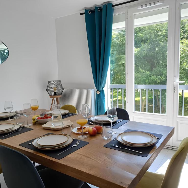 Proche CHU - 4 couchages - Parking gratuit - Local vélo - Appartamento con 2 Camere da Letto - 7