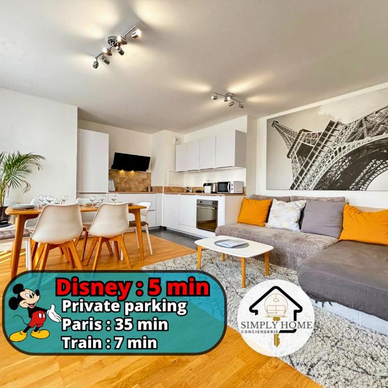 L Eiffel Disney 5min Paris 35min Parking Terrasse - Appartement 3 Chambres - 1