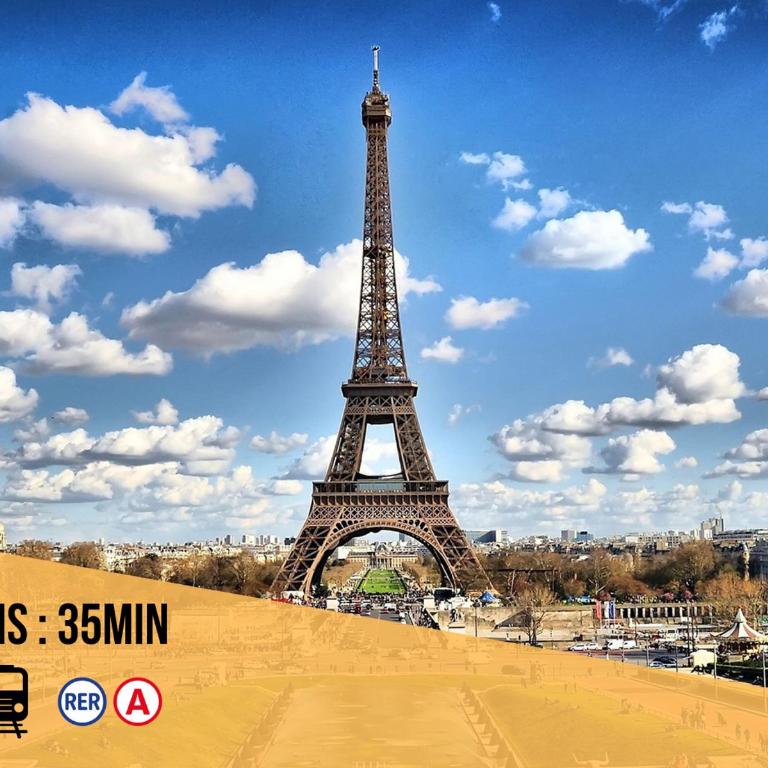 L Eiffel Disney 5min Paris 35min Parking Terrasse - Appartement 3 Chambres - 29