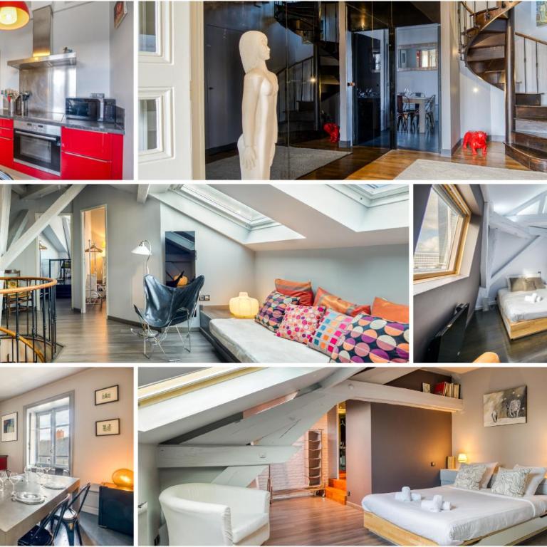 Duplex de 115m2 dans un bâtiment chic historique - Le Belvédère St Nicolas - Three-Bedroom Apartment - 2
