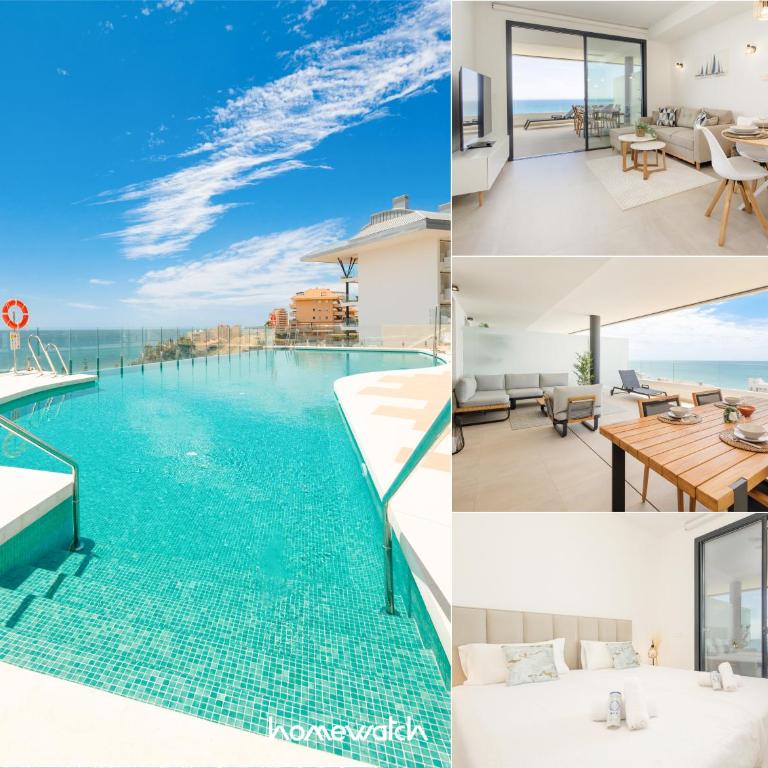 Modern apartment with a large private terrace, pool, sauna, gym, and sea views in Fuengirola - Apartamento de 2 dormitorios con balcón y vistas al mar - 1