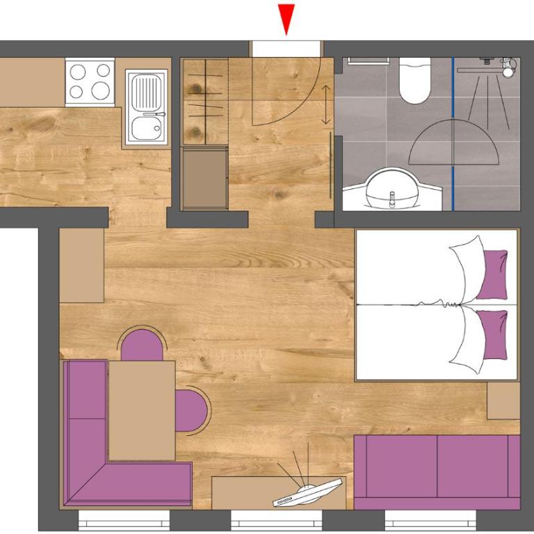 Apartments Schöne Aussicht - Studio-Apartment - 12