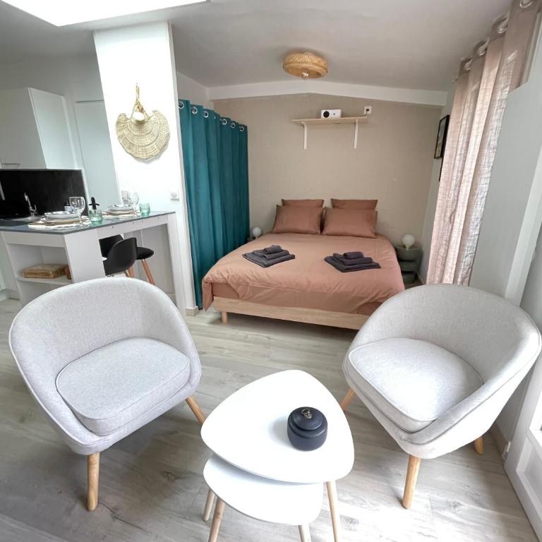 Jardins de Castille - 200m Gare - Home cinéma - Apartment mit 1 Schlafzimmer und Terrasse - 14