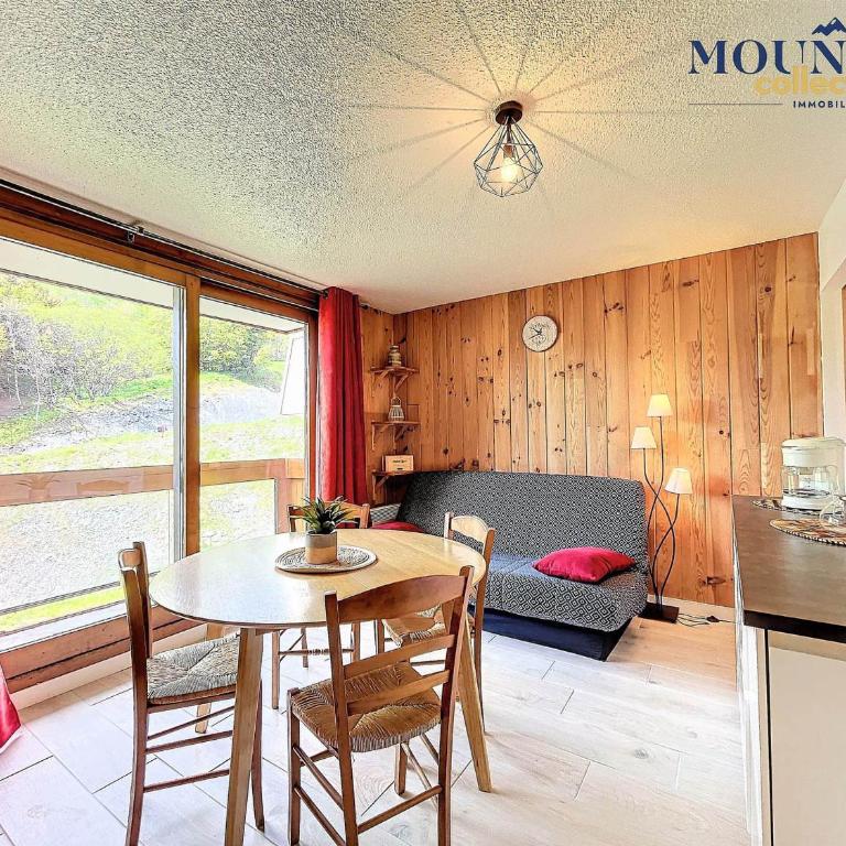 Studio chaleureux, skis aux pieds, balcon sud avec vue pistes - Studio - 1