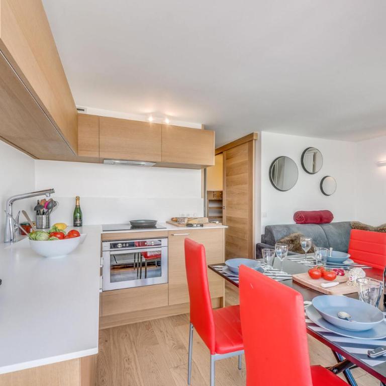 Résidence Palafour - Studio cabine 4 personnes pieds des pistes - balcon vue Grande Sassière MAE-3629 - Studio - 6
