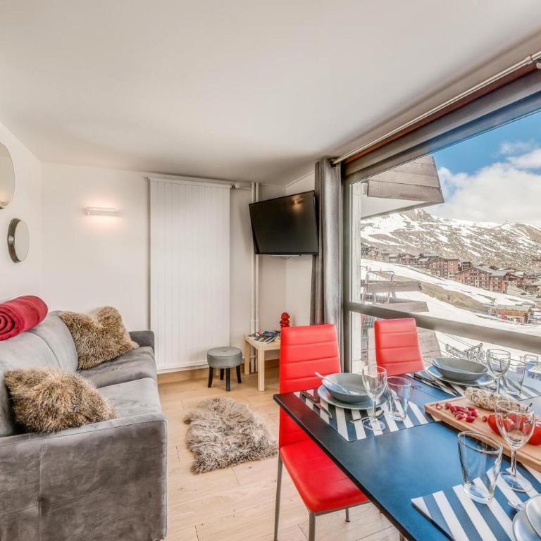 Résidence Palafour - Studio cabine 4 personnes pieds des pistes - balcon vue Grande Sassière MAE-3629 - Studio - 7