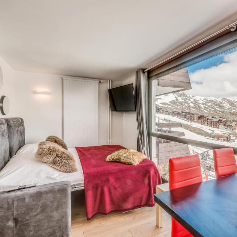 Résidence Palafour - Studio cabine 4 personnes pieds des pistes - balcon vue Grande Sassière MAE-3629 - Studio - 9