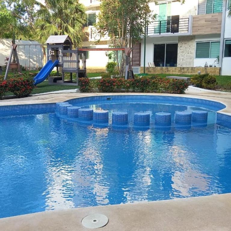 Depa Familiar PB 6pax con Alberca Rodeado de Restaurantes Zona Segura - Apartamento Estándar de 2 dormitorios - 22