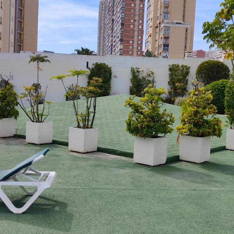 Solo familias Torre Domo Benidorm - One-Bedroom Apartment with Sea View and Terrace - 18
