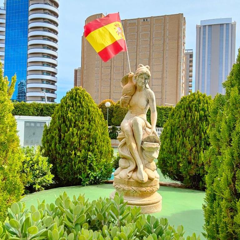 Solo familias Torre Domo Benidorm - One-Bedroom Apartment with Sea View and Terrace - 19