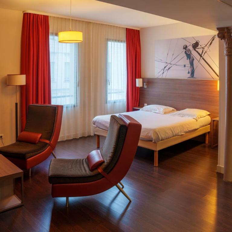 Comfort Aparthotel Saint-Etienne - Chambre Lits Jumeaux - Non-Fumeurs - 4